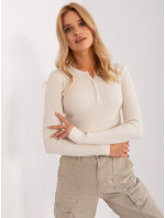 Sweter PM SW Y model 18900670 jasny beżowy - FPrice