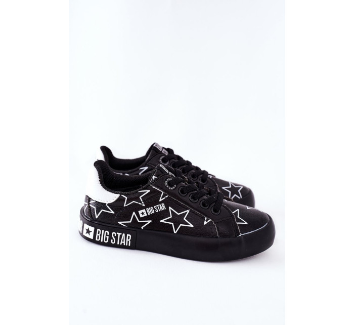 Children's Leather Sneakers BIG STAR II374002 Black