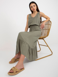 Dámské šaty D73761R30391A khaki - FPrice