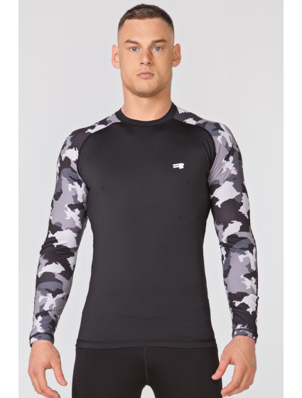 Tričko Rough Radical Furious Army Ls Black/Camo