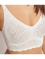 Dámská podprsenka ZERO Feel Bliss Bralette - WHITE - bílá 00GZ - SLOGGI