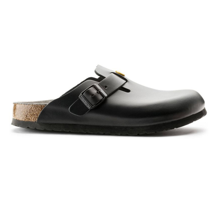 dámské dřeváky Boston Black z přírodní kůže žabky úzké úzké model 20693923 - Birkenstock