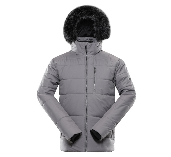 Pánská zimní bunda s membránou ptx ALPINE PRO LODER frost gray