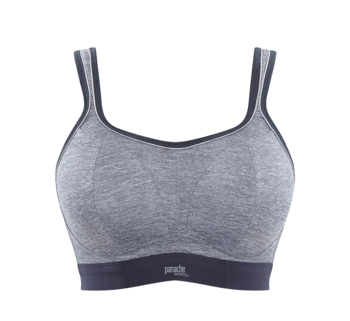 Sportovní podprsenka 7341B  Non Wired Bra charcoal marl šedá - Panache