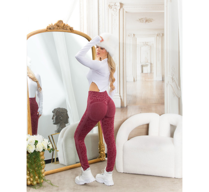 Sexy Highwaist Fitness Leggings "Leo" with Scrunch