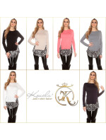 Trendy Kouclafineknitted jumper with Animalprint