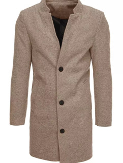 Pánský jednořadý hnědý kabát Dstreet CX0442