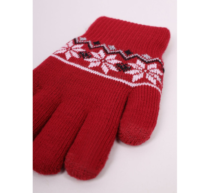 Yoclub Gloves RED-0019G-A25C Red