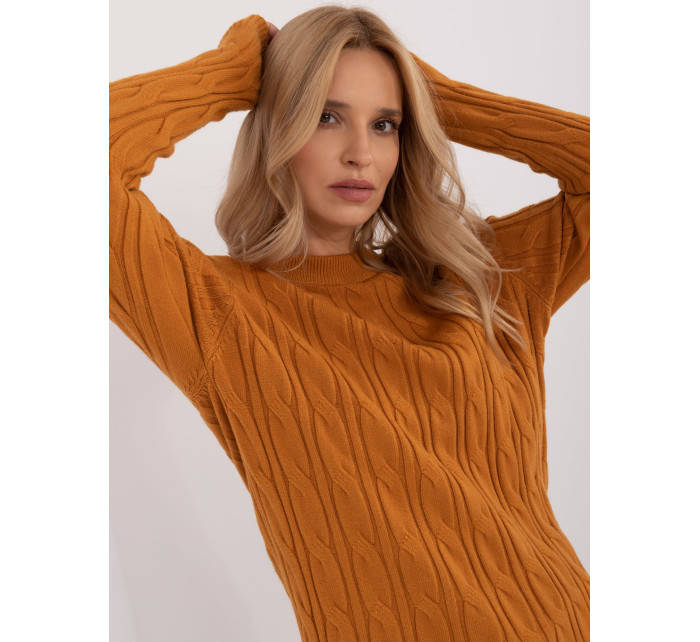 Sweter AT SW model 20463716 ciemny żółty - FPrice