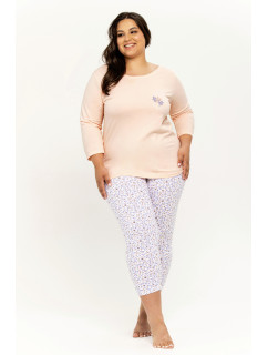 Dámské pyžamo Ariella 3256 2XL-3XL MERUŇKA 2XL