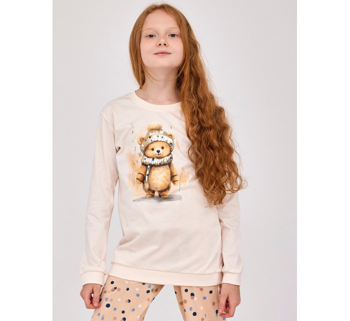 Piżama Young Girl model 20247595 Sweet Bear dł/r 134164 - Cornette