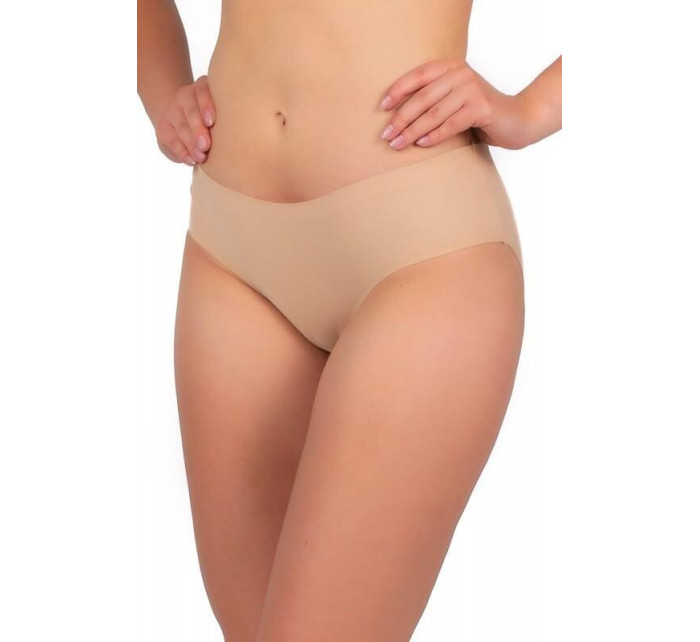 Bezešvé kalhotky Maxi Bikini béžové