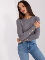 Sweter PM SW model 18909257 ciemny szary - FPrice