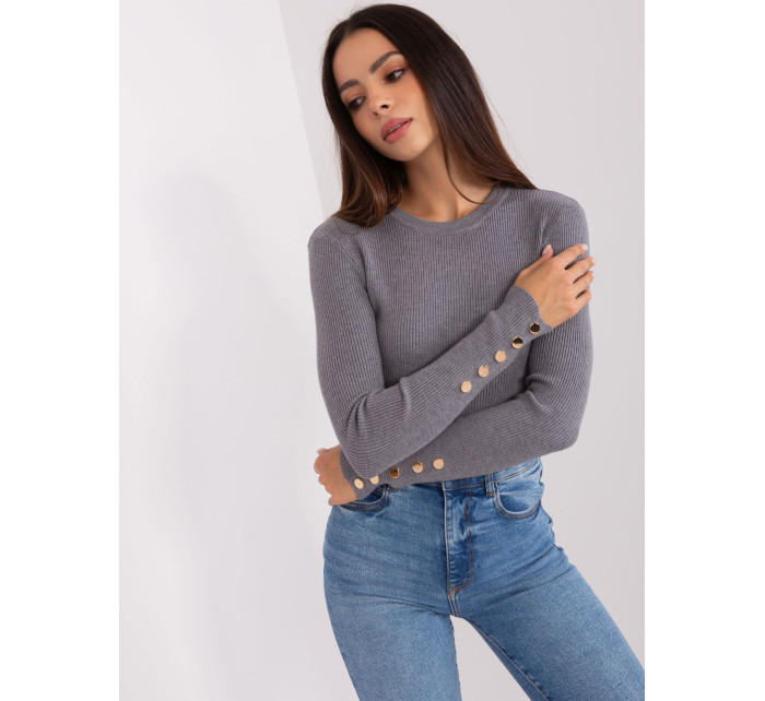 Sweter PM SW model 18909257 ciemny szary - FPrice