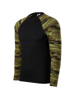 Camouflage LS triko unisex camouflage green