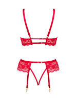 Dámská erotická souprava Rose set red - BEAUTY NIGHT FASHION