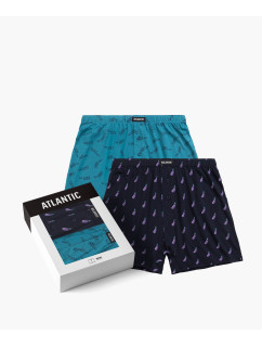 Pánské volné boxerky ATLANTIC 2Pack - vícebarevné