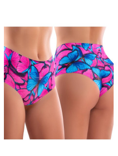 Dámské kalhotky Meméme Butterfly Pink High Briefs 