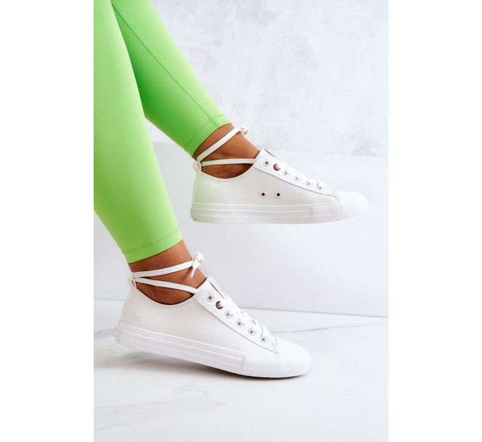 Low Leather Trainers Big Star JJ274007 White