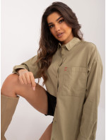 Klasická oversize khaki košile