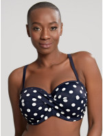 Dámský vrchní díl plavek Anya Riva Spot Bandeau navy/vanilla SW1453 - Panache