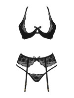 Dámská erotická souprava Rose set black - BEAUTY NIGHT FASHION