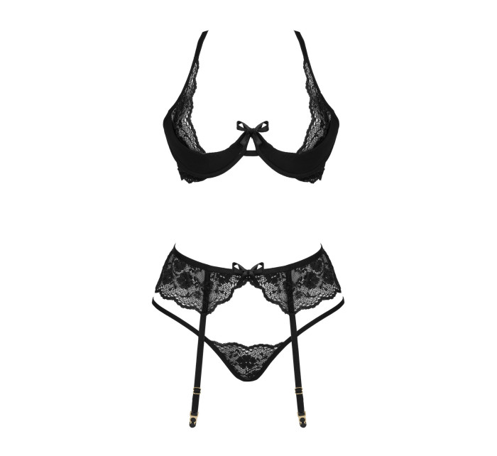 Dámská erotická souprava Rose set black - BEAUTY NIGHT FASHION