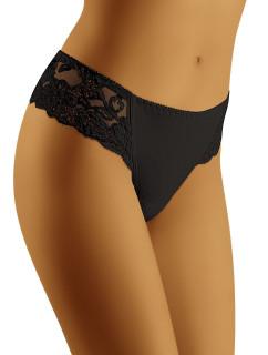 Dámská tanga Beta Black - Wol-Bar