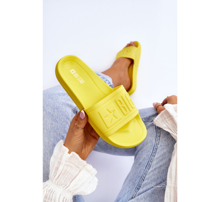 Women's Slippers Big Star HH274A040 Yellow