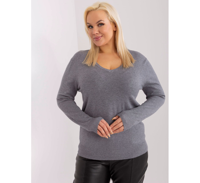 Sweter PM SW PM 3007+1.18 ciemny szary