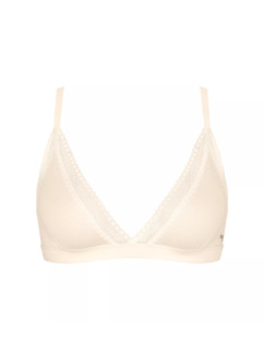 Dámská podprsenka GO Ribbed R Bralette - WHITE - ecru 6308 - SLOGGI