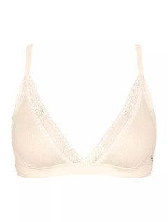 Dámská podprsenka GO Ribbed R Bralette - WHITE - ecru 6308 - SLOGGI