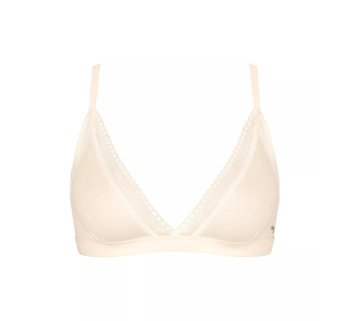 Dámská podprsenka GO Ribbed R Bralette - WHITE - ecru 6308 - SLOGGI