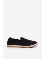 Černé dámské nazouvací espadrilky Harmonie