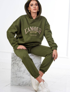 Zateplený set L'Amour khaki