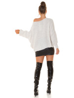 Sexy oversized knit jumper