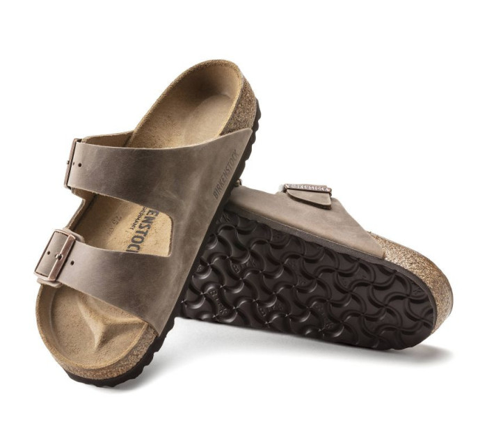 Birkenstock Arizona Tabacco Brown pánské/ženské hnědé žabky regular wide (0352201)