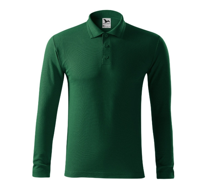 Pique Polo LS polokošile pánská dark green