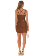 Sexy Koucla Musthave draped Glitter Minidress