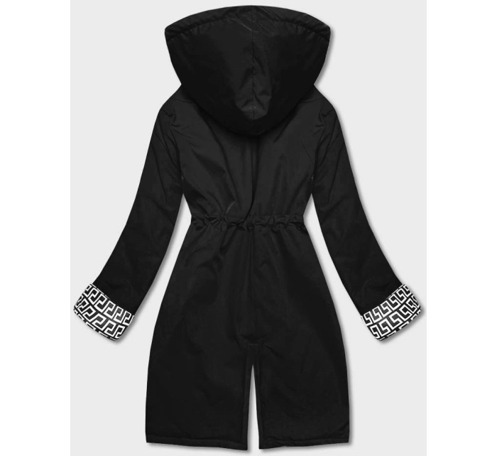 Černá dámská bunda parka s kapucí model 18059026 - S'WEST