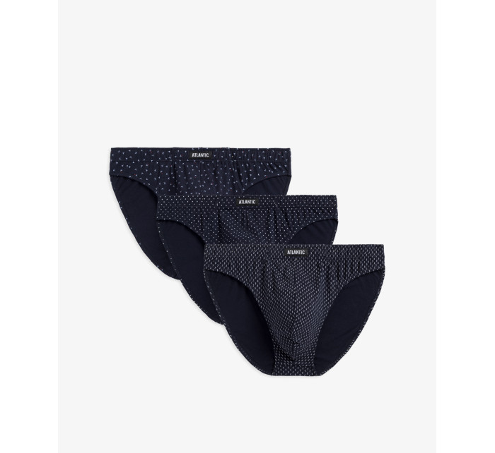 Pánské sportovní slipy ATLANTIC 3Pack - tmavě modré