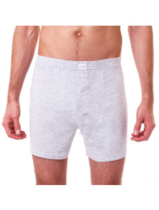 Volné pánské bavlněné boxerky COTTON BOXER - BELLINDA - šedá