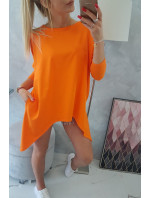 Halenka oversize oranžová