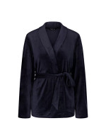 Sensual Velour Robe Top - BLUE - TRIUMPH BLUE - TRIUMPH