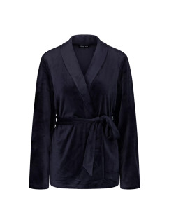 Sensual Velour Robe Top - BLUE - TRIUMPH BLUE - TRIUMPH