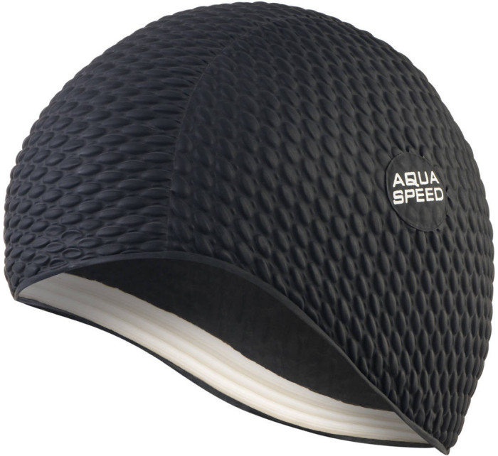 AQUA SPEED Plavecká čepice Bombastic Junior Black Pattern 07