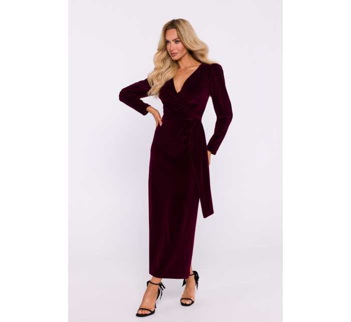 Made Of Emotion Dress M828 Maroon