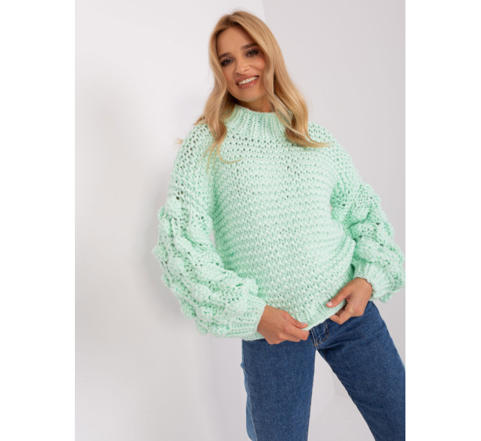 Mint oversize svetr s hustou vazbou