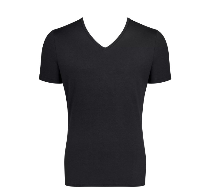 Pánské tričko GO V-Neck Slim Fit - BLACK - černá 0004 - SLOGGI