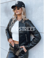 Dámská kožená bunda CHIC STYLE černá Dstreet TY3897